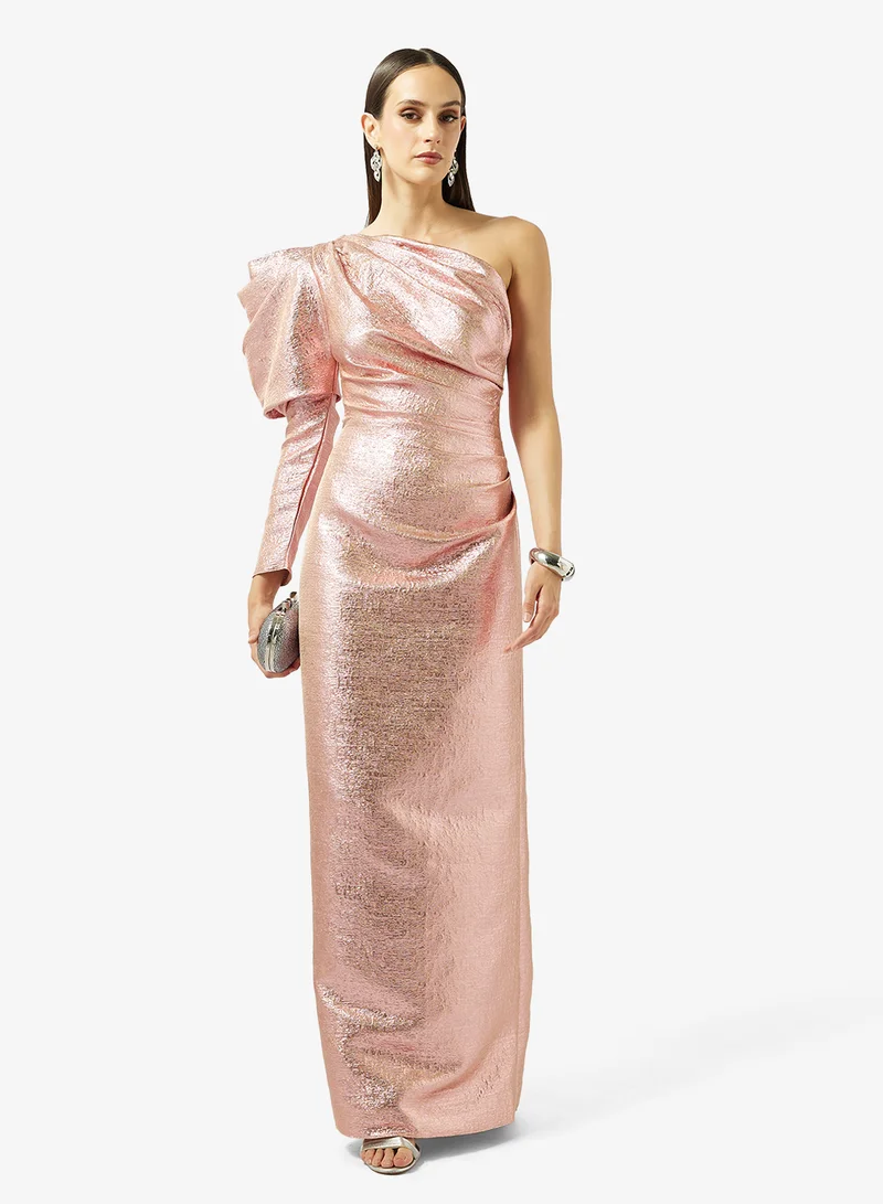 Namshi x  One Shoulder Shimmer Gown for Women | Best Price UAE